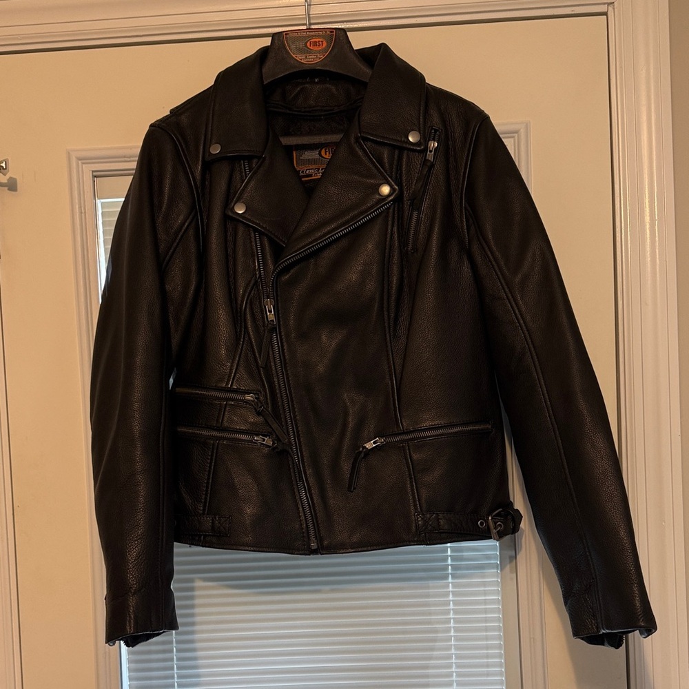 Women’s Classic Black Leather Jacket